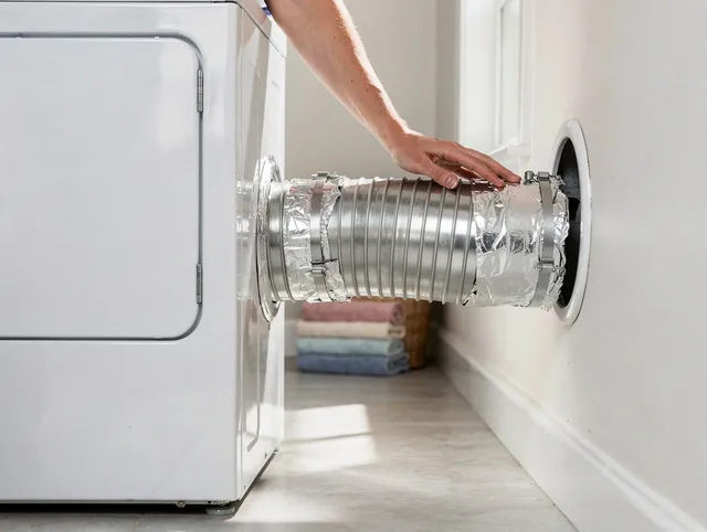 Professional dryer vent hose installation by Heath Dryer Vent Cleaning in Heath