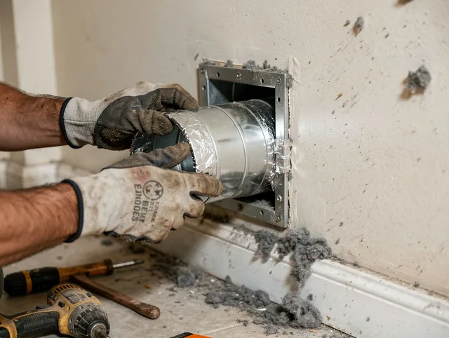 Professional dryer vent repair and installation by Heath Dryer Vent Cleaning in Heath