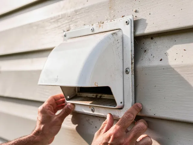 Heath Dryer Vent Cleaning technician delivering thorough residential dryer vent cleaning service in Heath